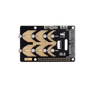 TUOPUONE PCIe To 2-Ch M.2 Adapter Type B Compatible with Raspberry Pi 5 Compatible with 2280/2260 / 2242/2230 Size NVMe Protocol M.2 SSD RPi 5 NVMe Hat