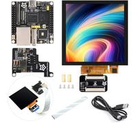TUOPUONE Pico Ultra RV1106 Linux Micro placa de desarrollo integra procesadores ARM Cortex-A7/RISC-V MCU/NPU/ISP sin módulo PoE incluido sin cables con pantalla táctil IPS de 720 x 720 de 4 pulgadas