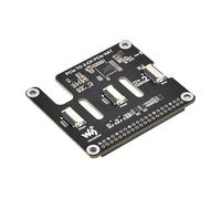 TUOPUONE Placa adaptadora PCIe FFC de 2 canales para Raspb Pi 5 expande conectores PCIe FFC de 2 canales soporta apilamiento de múltiples sombreros PCIe Raspb Pi 5 PCIe HAT