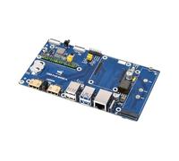 TUOPUONE Raspb Pi Compute Module 5 IO Board con función PoE para todas las variantes de CM5