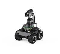 TUOPUONE RaspRover Open-Source 4WD AI Robot compatible con Raspberry 5 controladores duales, cuerpo totalmente metálico, visión por computadora incluido, módulo de cámara panorámica, PI5-4GB incluido