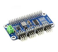 TUOPUONE Servocontrolador HAT (B) Compatible con Raspberry Pi Interfaz I2C de 16 canales y 12 bits Cabezal de alfiler en ángulo recto Integra regulador de 5 V Viene con recursos de desarrollo y manual