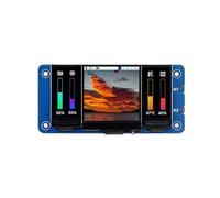 TUOPUONE Triple LCD Hat Compatible con Raspberry Pi Pantalla Principal LCD IPS de 1,3 Pulgadas integrada y Pantallas secundarias LCD IPS duales de 0,96 Pulgadas
