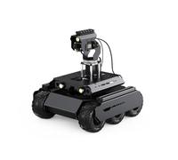 TUOPUONE UGV Rover Open-Source 6 Wheels 4WD AI Robot Compatible with Raspberry Pi 4B / Raspberry Pi 5 Dual Controllers All-Metal Body Computer Vision Without RPi5,with Pan-Tilt Module