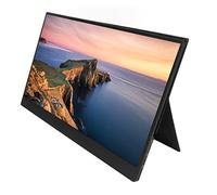 TUORE Monitor Portátil IPS, Pantalla de Computadora con Altavoces Duales de 178 Grados y 14 Pulgadas, 100-240 V con Cubierta Magnética para Teléfono Móvil (Enchufe de la UE)
