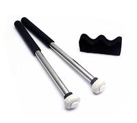 TUOREN 1 par de mazos de tambor de lengua con soporte, baquetas de goma, accesorio de instrumento de percusión (tipo B)
