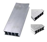 TUOREN Bloque de lijado bidireccional para guitarra, bajo, diapasón, radio, 24,1 cm/50,8 cm, aluminio, nivelación de trastes, diapasón, viga de lijado, herramienta de mantenimiento de reparación de