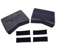 TUOREN Juego de 2 bloques de batería Hi-Hat y sistema de anclaje de pedal para paradas, kit de tambor de arrastre y deslizamiento, accesorio y regalo (negro)