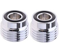 Tuoservo Adaptador de válvula de tanque de inserción para buceo, DIN a yugo, 2 unidades