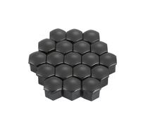 TUOWEIFC 20 Piezas Tapa de Tuerca de Rueda para Cupra Formentor 2020-2024, Cubiertas Hexagonales para Tuercas de Neumáticos Decoración Exterior,Black-17mm