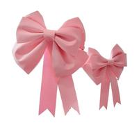 TUOYDJA Arco Grande,Lazo Gigante Juego De 3 Lazos Gigantes Decorados En Rosa, Hechos A Mano, For Bodas, Navidad, Pascua Y Cumpleaños, Manualidades Decoraciones Fiesta