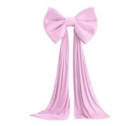 TUOYDJA Arco Grande,Lazo Gigante Lazos De Peluche Rojos Gran Tamaño For Decorar Bodas Y Fiestas, como Telón Fondo Árbol Navidad, Decoración Pared, Cinta Ornamental(A)