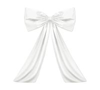 TUOYDJA Arco Grande,Lazo Gigante Pajarita De Cinta Satén For Decoración Pared, Lazo Gigante, Grande Colgar, Fiesta Cumpleaños, Fondo(White)