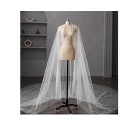 TUOYDJA Velo Novia,Velo De Novia Velos de Novia Largos de 1 Capa de Tul con Tul Perlado Accesorios de Boda(400cm)