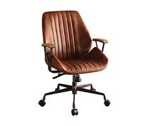 TUOYIBO Silla de Oficina, Silla de Oficina ergonómica, Moderna Silla de Escritorio para computadora, Silla de Escritorio de Cuero de Grano Superior con Soporte Lumbar, Silla giratoria ejecutiva con