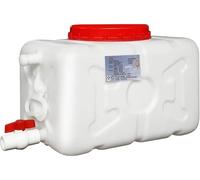 TUOYIBO Tanque de Agua Tanque de Agua al Aire Libre 25L/50L/100L/150L/200L Tanque de Agua para Uso doméstico Barriles Espesor del Tanque Externo Rectángulo Blanco Tanque de Agua a Granel