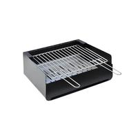 Tuozi - Parrilla de Acero EGO Griller 78 cm para Barbacoas Plan y Venit con Revestimiento Negro Anticalórico - Accesorio Universal para Cocinar a la Brasa al Aire Libre