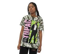 Tupac Camiseta 2PAC All Eyez On Me Logo Oficial Unisex Dye Wash Verde, verde, M