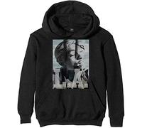 Tupac Shakur 2Pac LA Skyline Oficial Sudaderas Capucha Hombre (Medium)