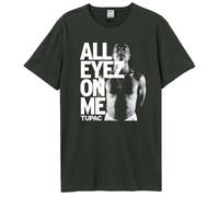 Tupac Shakur T Shirt X-Large Charcoal