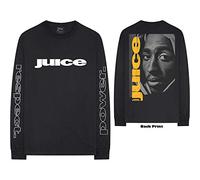Tupac - T-Shirt Maniche Lunghe # L Unisex Black # Respect