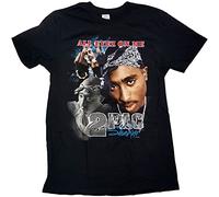 Tupac - T-Shirt # S Unisex Black # All Eyez Homage