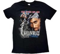 Tupac - T-Shirt # S Unisex Black # All Eyez Homage