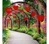TUPARKA 25 Piezas Decoraciones de Jardín para el Día de San Valentín Corazones Colgantes para Decoración del Día de San Valentín Suministros para Fiestas de Boda Tamaño Mixto