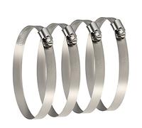 TUPARKA 4 Pcs 91mm-114 mm Abrazaderas Metalicas Tubo Inoxidable,Justable Flexible para Manguera Pour Fixer