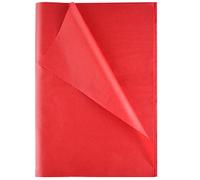 TUPARKA 60 hojas de papel tisú rojo Papel tisú navideño Papel de regalo Papel de regalo para bricolaje y manualidades, Bolsas de regalo Decoraciones en fiesta de Navidad 50 x 38 cm (Red)