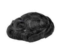 Tupé de pelo para hombres Peluca Mono Npu for hombres, peluquín for hombres, prótesis capilar fina y duradera, pelucas masculinas hechas a mano de 6 pulgadas, sistema de reemplazo de cabello humano in