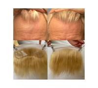 Tupé de pelo para hombres Peluquín for la frente for hombres, n.° 613, sistema de reemplazo de cabello europeo rubio, encaje invisible HD, parte frontal de encaje, piel de PU en la parte posterior, po