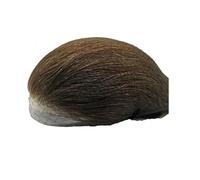 Tupé for hombres, piel fina, prótesis de cabello humano de PU y unidades capilares, sistema de reemplazo capilar n.° 4