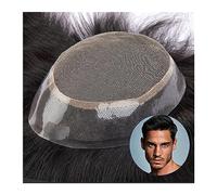 Tupé para Hombre Base de encaje francés Cabello humano for hombre Toupee Postizo 1 "Piel de polietileno alrededor del sistema de cabello Línea de cabello natural Peluca recta duradera Cabello for homb