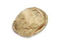 Tupé para hombre Peluquín for hombre de 0,12-0,14mm, sistemas de repuesto de cabello de 8x10 pulgadas, peluca hecha a mano pura, unidades de cabello protésico, peluca for hombre Pelucas