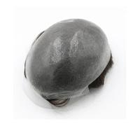 Tupé para hombre Sistema de cabello humano 100%, prótesis de cabello masculino, línea del cabello, peluquín de piel fina, pelucas de hombre for unidad masculina, prótesis capilar Pelucas(Darkest Brown