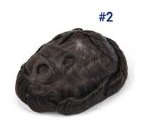 Tupé para hombre Tupé for hombres Encaje francés y base de PU Tupé for hombres Prótesis de cabello masculino transpirable Tupé de cabello humano Peluca masculina marrón Unidad de sistemas de cabello d