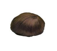 Tupé para hombre Tupé for hombres, piezas de cabello humano, prótesis capilar, encaje frontal suizo for con sistema reemplazo PU alrededor Tupé para hombre(2 Dark Brown)