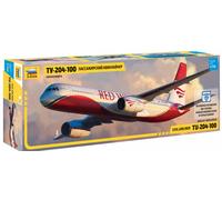 Tupolev TU-204-100 Civil Airliner 1:144 Plástico Modelo Kit Zvezda