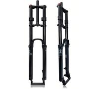 TUPOSTAR Horquilla De Bicicleta De MontañA 26, 27,5 Y 29 Pulgadas, AleacióN, Doble Hombro Downhill Air 28,6 Mm, Cierre RáPido Delantero Recto De 9 Mm,Negro,29in