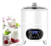 TUPOSTAR MáQuina De FermentacióN De Yogur, Yogurtera AutomáTica De 400 W, con Control De Tiempo Y Temperatura, Yogurtera ProbióTica, para Yogur, Queso Y Natto,Blanca,12L