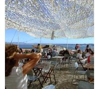 TUPOSTAR Persianas De Red De Camuflaje, Rollo De Red De Camuflaje Al por Mayor para Caza, DecoracióN Militar Y Parasol,Blanca,10x14m