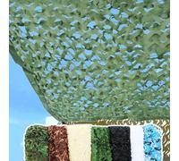 TUPOSTAR Persianas De Red De Camuflaje, Rollo De Red De Camuflaje Al por Mayor para Caza, DecoracióN Militar Y Parasol,Verde,9x14m