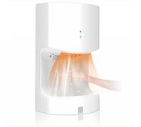 TUPOSTAR Secadores De Manos AutomáTicos con Bandeja, Secador De Manos De Alta Velocidad con Sensor De Viento, Secador De Manos Mural, para Uso Comercial En BañOs,Blanca