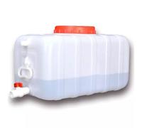 TUPOSTAR Tanque De Agua PortáTil, Tanques De Almacenamiento De Agua DoméSticos, Contenedor De Agua De PláStico, para Camping, Autocaravanas Y PreparacióN para Emergencias,Blanca,30L
