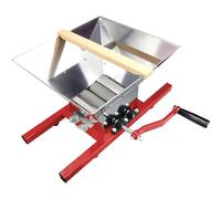 TUPOSTAR Trituradora Manual De Uvas, Vino Y Frutas, Prensa De Bayas De Acero Inoxidable De 7 litros, Molinillo De Frutas De Gran Capacidad, para Prensar Vino Y Sidra,Rojo