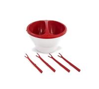 TUPPERWARE Allegra 1L Rojo Chocolate Sueño Fondue de Chocolate Microondas Ser...