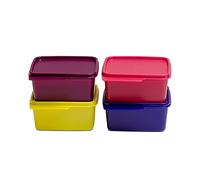 Tupperware Contenedor cuadrado del refrigerador Keep Tab 500ml 4pc