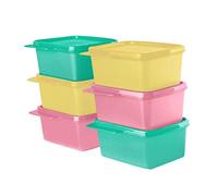 Tupperware Contenedor cuadrado para frigorífico, 500 ml, 6 unidades