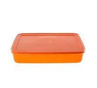 Tupperware Depósito de cristal de hielo, 2,25 litros, color naranja